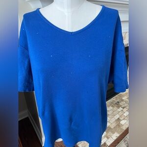 Quacker Factory 2X Sparkle top EUC made in Vietnam